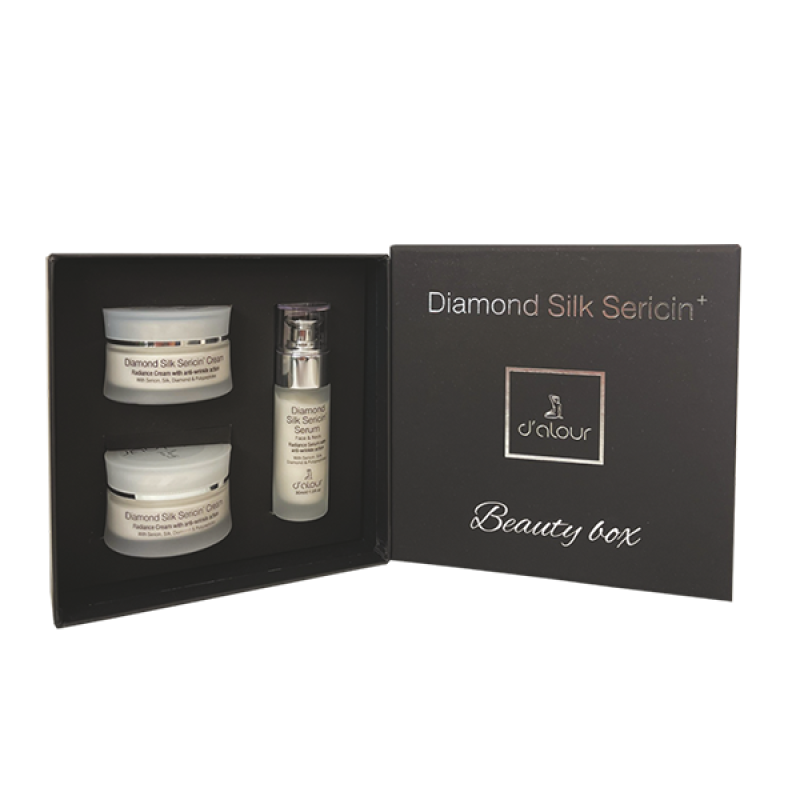 dalour Gift Box Diamond Silk Sericin Cream 50ml X2 (ΔΩΡΟ Diamond Silk Sericin Serum 30ml) dalour Gift Box Diamond Silk Sericin Cream 50ml X2 (ΔΩΡΟ Diamond Silk Sericin Serum 30ml)