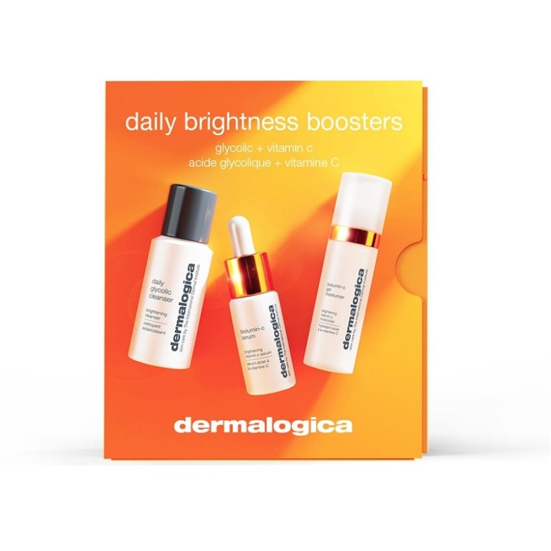 Dermalogica Daily Brighteness Boosters (Daily Glycolic Cleanser 30ml, Biolumin-C Serum 10ml, Biolumin-C Gel Moisturizer 15ml) Dermalogica Daily Brighteness Boosters (Daily Glycolic Cleanser 30ml, Biolumin-C Serum 10ml, Biolumin-C Gel Moisturizer 15ml)