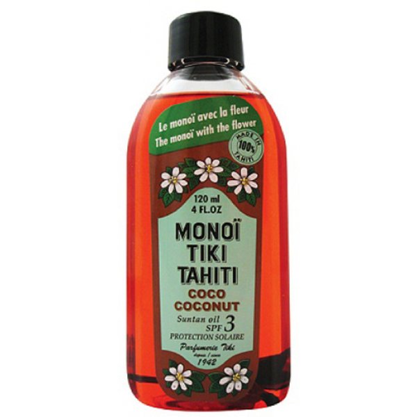 Monoi Tiki Tahiti Coconut Suntan Oil Spf 3 120ml
