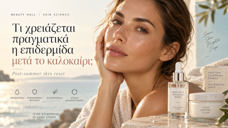 Τι χρειάζεται πραγματικά η επιδερμίδα μετά το καλοκαίρι;