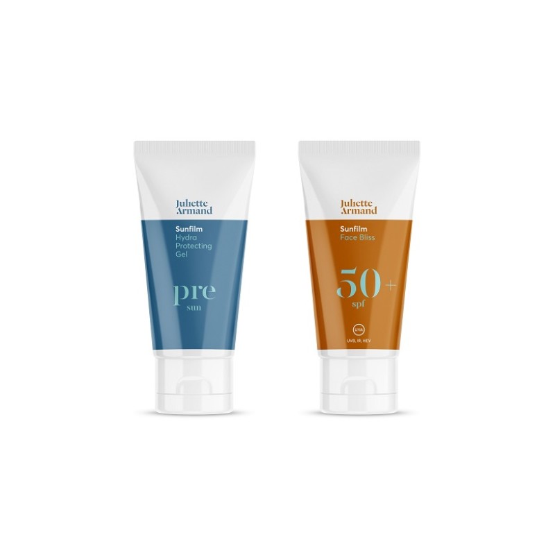 Juliette Armand Sunfilm Pre Sun Hydra Protecting Gel 55ml & Face Bliss SPF 50+ 55m